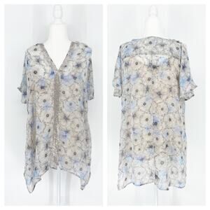 One September Lyla Sequin Tunic Top Size Small